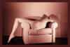 DRAPED OVER CHAIR